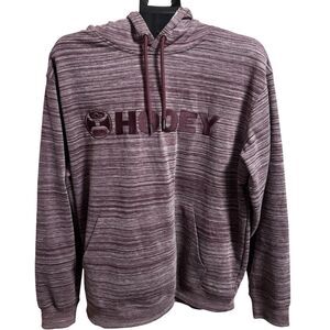 Hooey Hoodie Men’s XL Burgundy Aztec Fleece Lined Western Pullover Sweatshirt